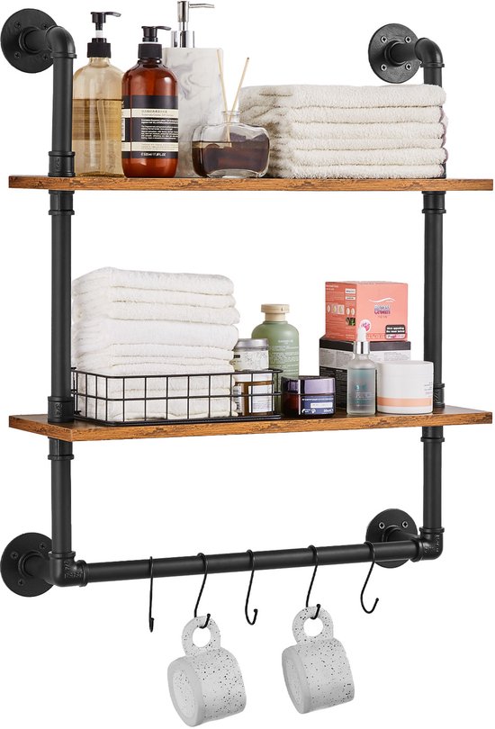 Zwarte Platenhouder voor Wandmontage | Set van 24 Stuks | Geen Boren
