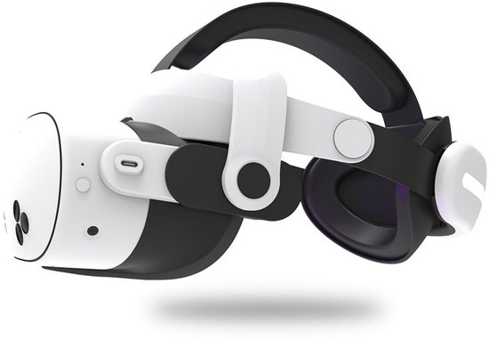Maecker vr Battery Headband for Quest 3S/Quest 3 Elite Strap with 8000mAh Fast Charge Battery Pack Balanced Strap for Quest 3S/Quest 3 Accessories