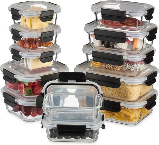 Avalo Vershoudbakjes - Meal Prep Bakjes - Plastic Diepvries Bakjes - Met Deksel - 30 Delige set - BPA Vrije Magnetronbakjes Avalo Vershoudbakjes - Meal Prep Bakjes - Plastic Diepvries Bakjes - Met Deksel - 30 Delige set - BPA Vrije Magnetronbakjes
