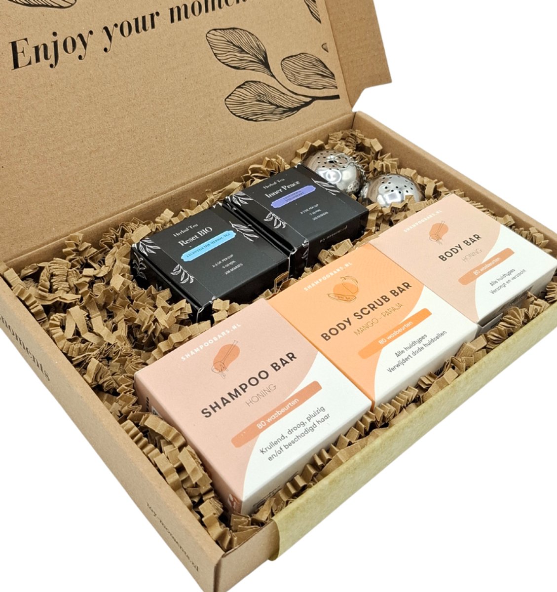 Shampoobars - Wellness & Ontspanning Pakket - Bodybar - Bodyscrub - Shampoobar - Thee & Thee eitje