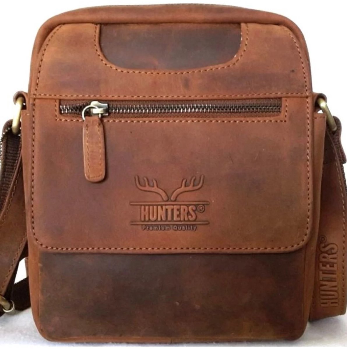 Hunters crossbody tas van Buffelleer - Klein formaat - Unisex - (bxhxd) ca. 17cm x 21cm x 8cm