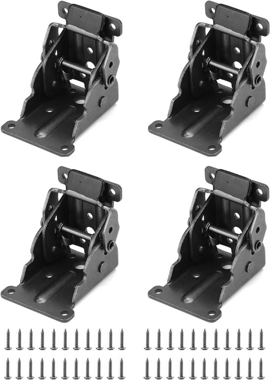QWORK® 2 Stück Klappscharnier Tischbeine Klappbar Scharniere