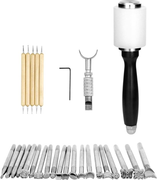 QWORK® 27 pièces kit Outils de estampes pour Sculpture du Cu