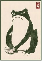 Poster Hoji Frog 70x100 cm / 28x40″ - Decoratie Woonkamer - Decoratie Slaapkamer - Decoratie - Wanddecoratie - Wanddecoratie Woonkamer - Wanddecoratie Slaapkamer - Muurdecoratie - Muurdecoratie Woonkamer