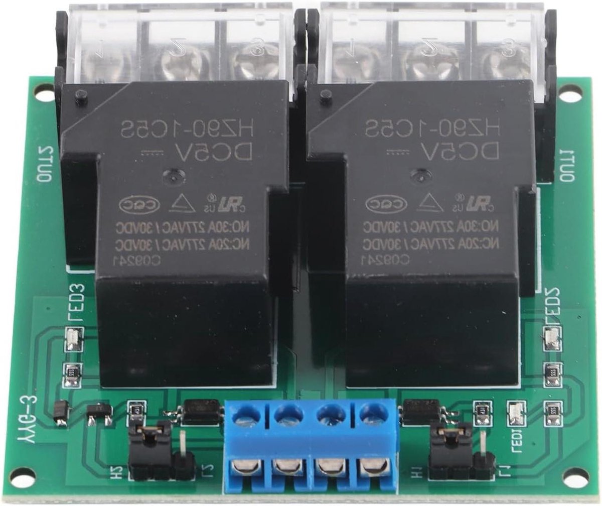 30A Tweeweg Relaismodule 12VDC Hoog Vermogen Bidirectioneel Optocoupler Isolatierelais