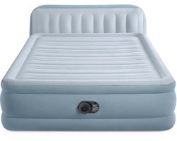 Intex Plush Headboard Luchtbed met ingebouwde pomp - 236 x 152 x 46 cm