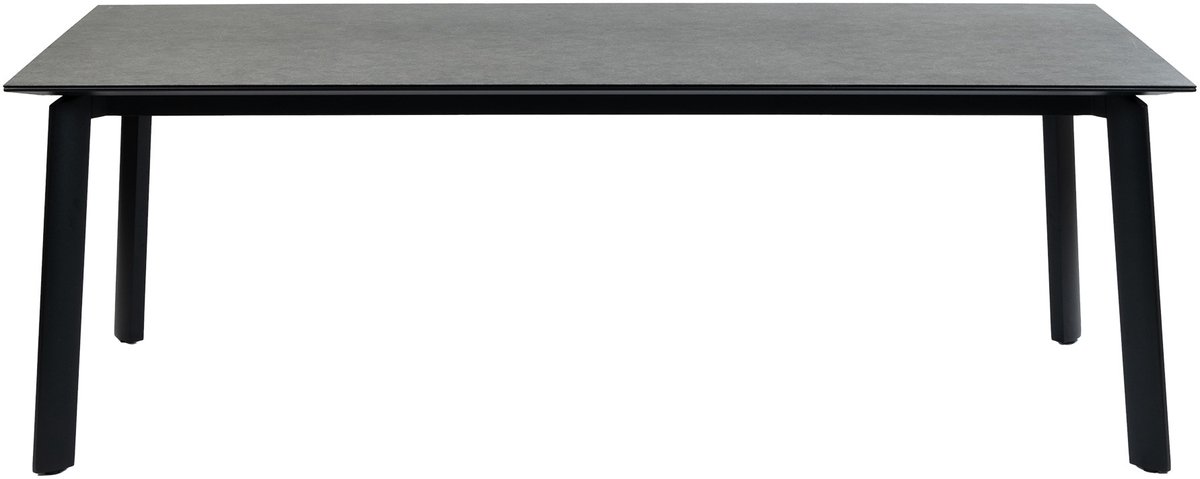Tuintafel Malta 220x100cm | Black | Keramiek