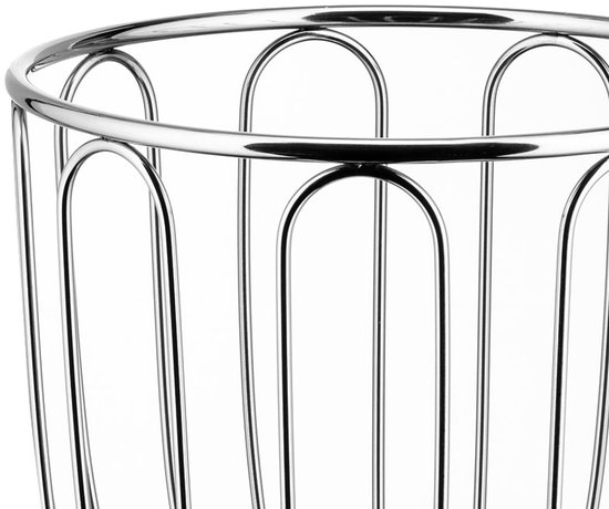 Alessi 370/22 - Design draadbewerkte citrusfruithouder, 18/10 roestvrij staal, 22 cm : Alessi