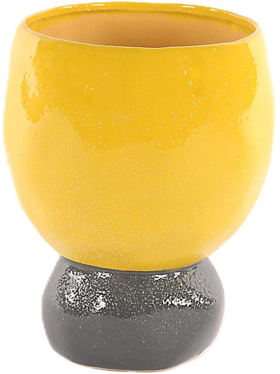 Rasteli Bloempot "Joyfull Colours" Oranje-Blauw-Geel D 15,5 cm H 25 cm