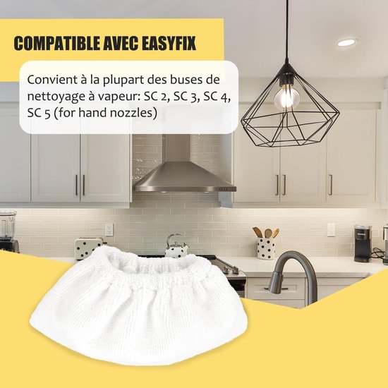 Een 12-delige accessoire set Geschikt voor Kärcher Easyfix SC2, SC3, SC4 en SC5
