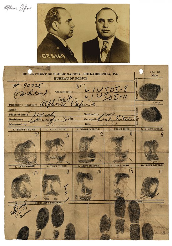 Al Capone Mafia1930 USA Police File Poster Ingelijst | bol
