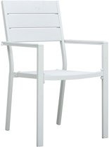 COSTWAY Set van 4 klapstoelen, tuinstoel, inklapbaar, campingstoel, kunstleer met metalen frame, eetkamerstoelen, gestoffeerd, tot 150 kg belastbaar, klapstoel voor gasten, eetkamer, camping