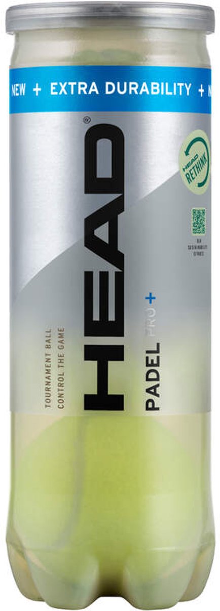 Head Padel Pro+ 3B Padel Ballen 24 Tubes Geel