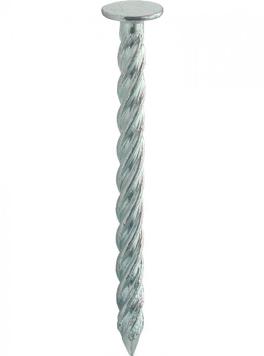 Schroefnagels. 3.8 x 40 mm. lang. platkop. verzinkt. 350 stuks. Homefix.
