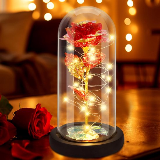 50 Eeuwige Rozen In Hartvormige Doos, Geconserveerd Boeket Bloemengeschenkdoos Voor Uw Vrouw Moeder Geliefde Voor Bruiloften Moederdag Valentijnsdag Kerstmis Rood P 010855047010