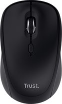 Trust Yvi+ Bluetooth - Draadloze Muis - Bluetooth & USB ontvanger- Compact - Stillere klikken - Zwart