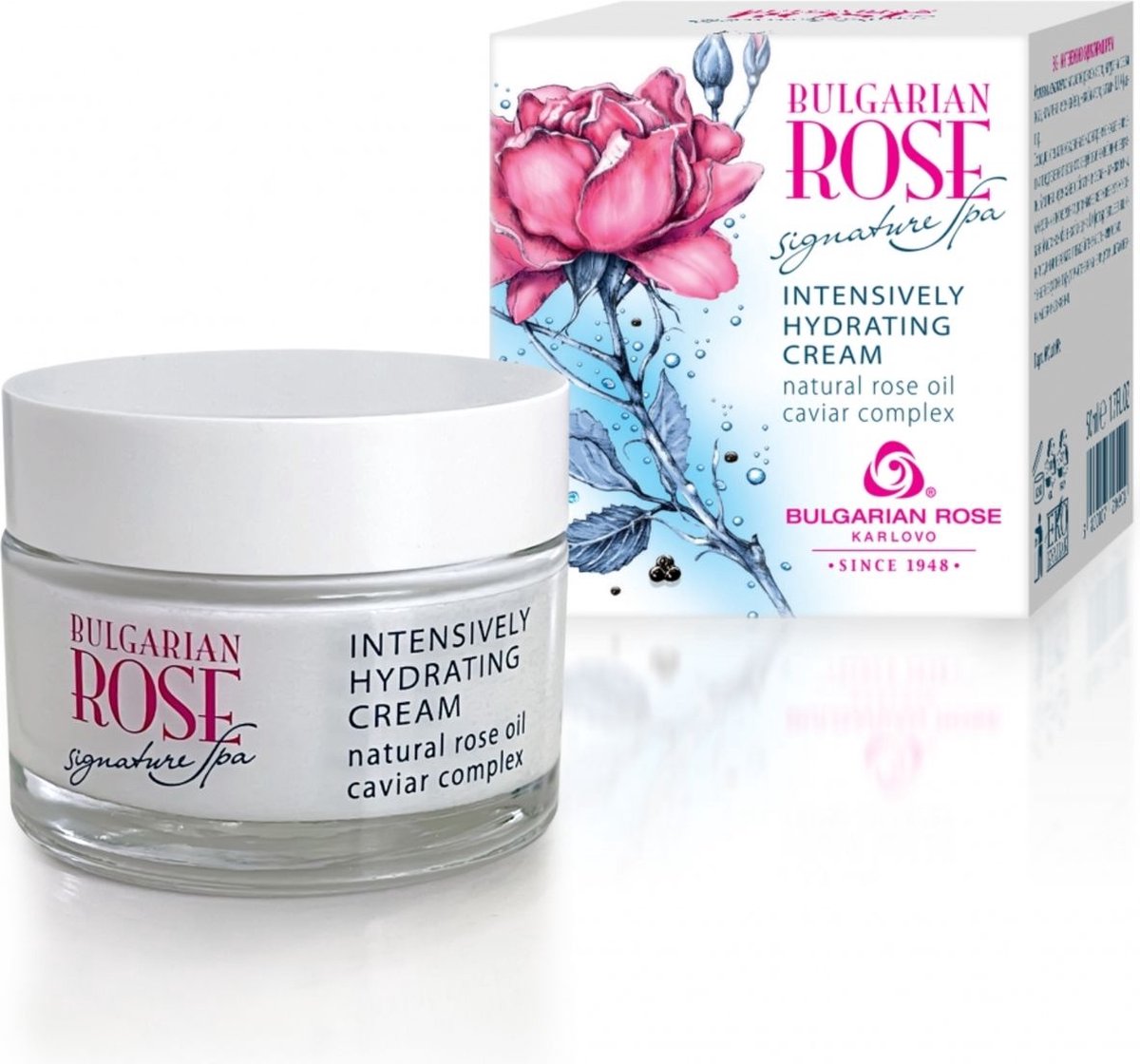 Intensively hydrating cream Signature Spa | Intensief hydraterende dagcrème met jojoba olie, kaviaar complex en 100% natuurlijke Bulgaarse rozenolie en rozenwater