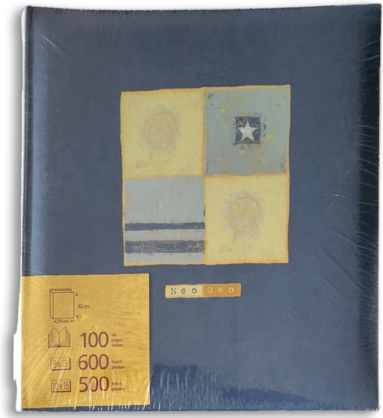 Fotoboek 100 Bladzijden NeoGeo Blauw