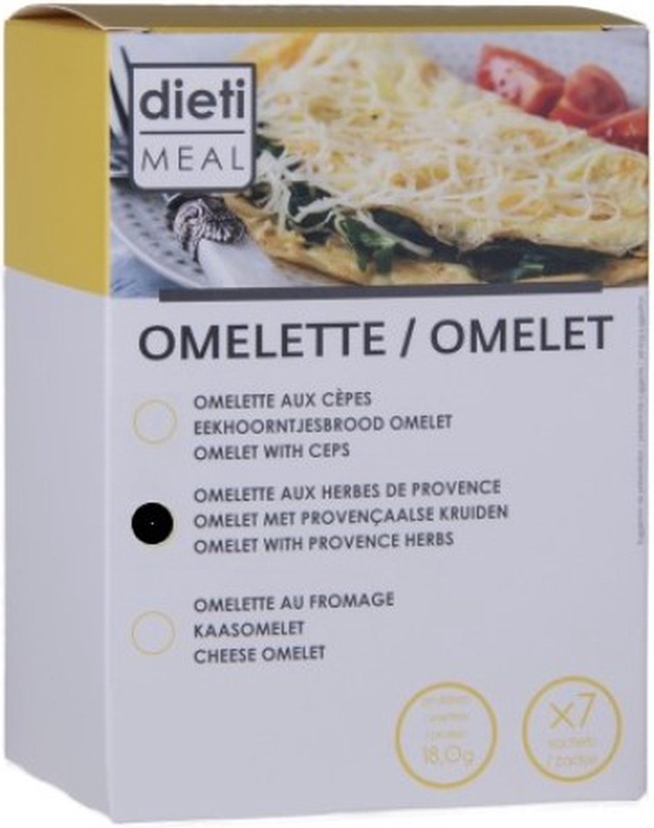 Goedkoopste Dieti Omelet Fijne Kruiden - 7 stuks - Maaltijdvervanger