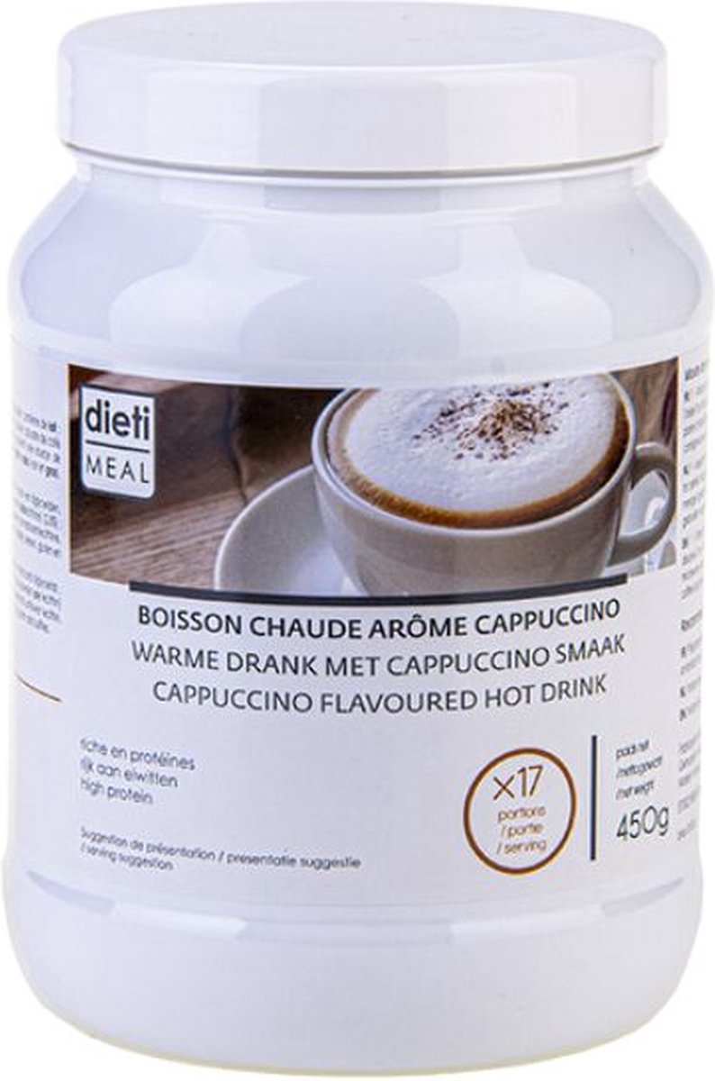 Goedkoopste Dieti Hot Cappuccino - 450 gram - Maaltijdvervanger