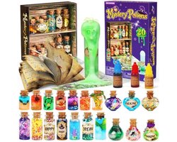 Geheimzinnige toverdrankjes voor kinderen, 20 toverdrankflesjes, knutselspeelgoed, creatief kerstcadeau voor jongens en meisjes van 6 7 8 9 10+