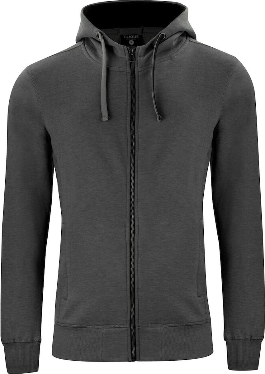 Clique Classic Hoody Full Zip 021044 - Antraciet Melange - M