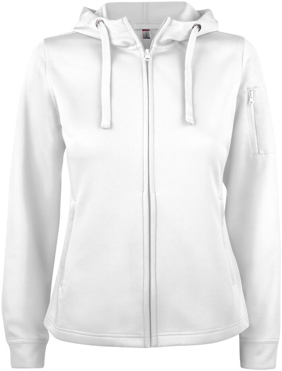 Clique Basic Active Hoody Full Zip Women 021015 - Wit - XXL