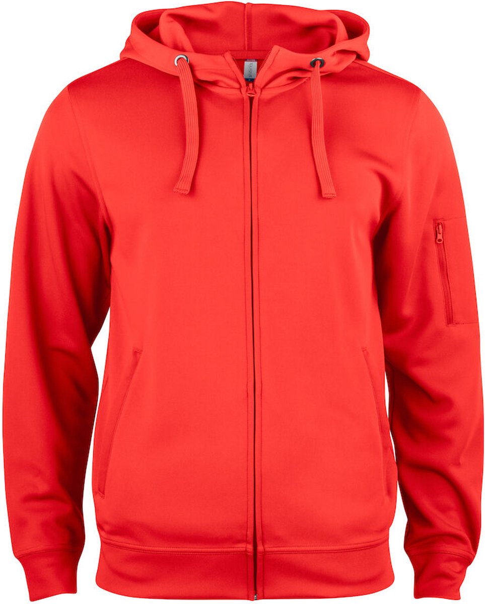 Clique Basic Active Hoody Full Zip 021014 - Rood - S