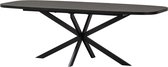 WOOOD Arros Eettafel Uitschuifbaar - Zwart - 75x180/220x90
