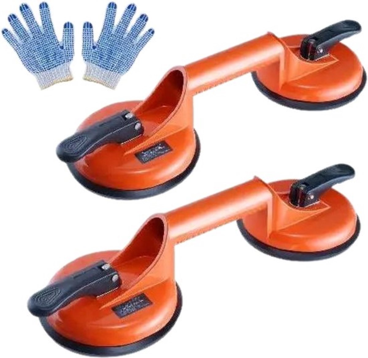 Glasdrager Powergrip - Glasdragers - Glasdrager Zuignap - Zuignap - 2 Stuks - 150 kg