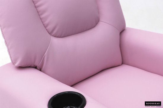 relaxstoel Renold - kinder relax- manueel verstelbaar- roze pu van Emob — afbeelding 3