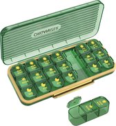 Pilulier 7 jours 3 compartiments – Boîtes à pilules amovible – Verrouillage solide – Utilisation hygiénique et sûre – Sans BPA