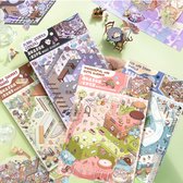 3D Sticker scene sticker therapie | 4 stuks | 3D Scene Groot | a4 formaat | Stickerpuzzel | Sticker | Stickers Volwassenen | Puzzel Volwassenen | Hobby Volwassenen | Stickers | Cadeau mannen en vrouwen | Decoratieve Stickers | DIY Crafts