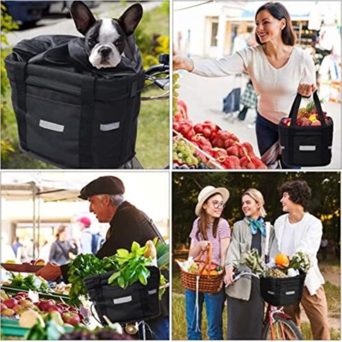 Fietsmand Voor Hond - Dog Basket Voorop - Veilig En Comfortabel Design Voor Kleine Huisdieren Tijdens Fietstochten