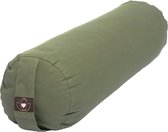 Yoga bolster eco olijfgroen rond - Lotus