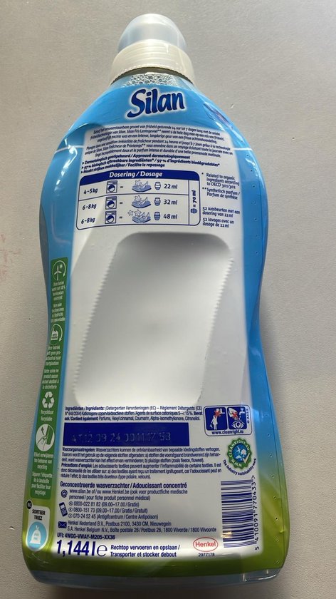 Adoucissant Silan Fris Spring Feeling - 10 x 52 lavages - Pack économique