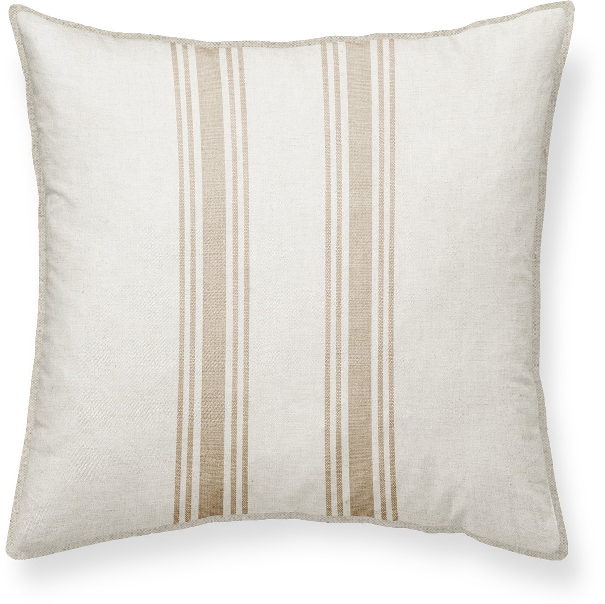 Sierkussen Beige 50x50 cm - Minimalistisch - inclusief binnenkussen - minimalistisch, lijnenspel - Linen & Grace