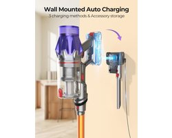 Snoerloze steelstofzuiger - Snoerloze stofzuiger - Stofzuiger - Stokstofzuigers - Stofzuiger - 500W - 50000PA Zuigkracht - met Stofbeker, Uitneembare Batterij