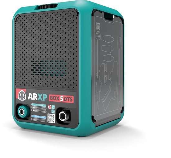 ARXP BOX5 160DTS – Dualtech Technology System – Max. 160 bar Druk – 2x Waterdebiet voor Snellere Resultaten – Compact en Duurzaam Ontwerp – Inclusief Accessoires – Zwart