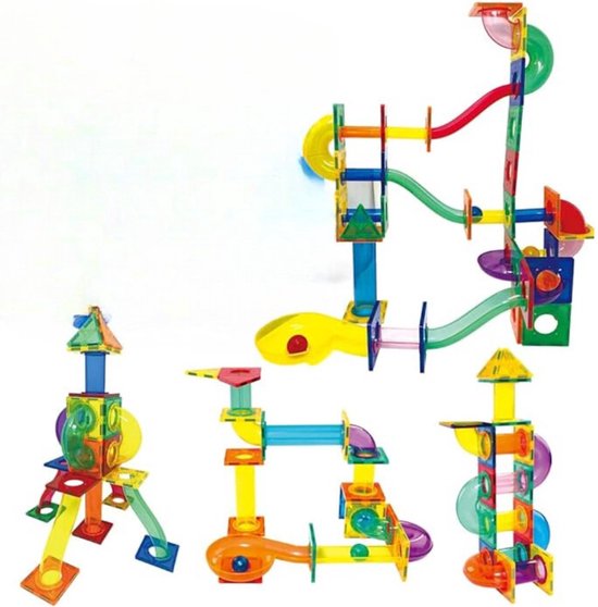 Knikkerbaan Magnetisch - Magnetische Bouwstenen Kinderen Montessori Speelgoed - Bouwtegels Voor Jongens En Meisjes Van 3-8 Jaar