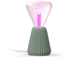 Philips Hue Lightguide 3D-geprinte Tafellamp (Saliegroen) – E27 – Wit en Gekleurd Licht – Incl. 1 Hue Lightguide Triangle Lamp – Hue White and Color Ambiance