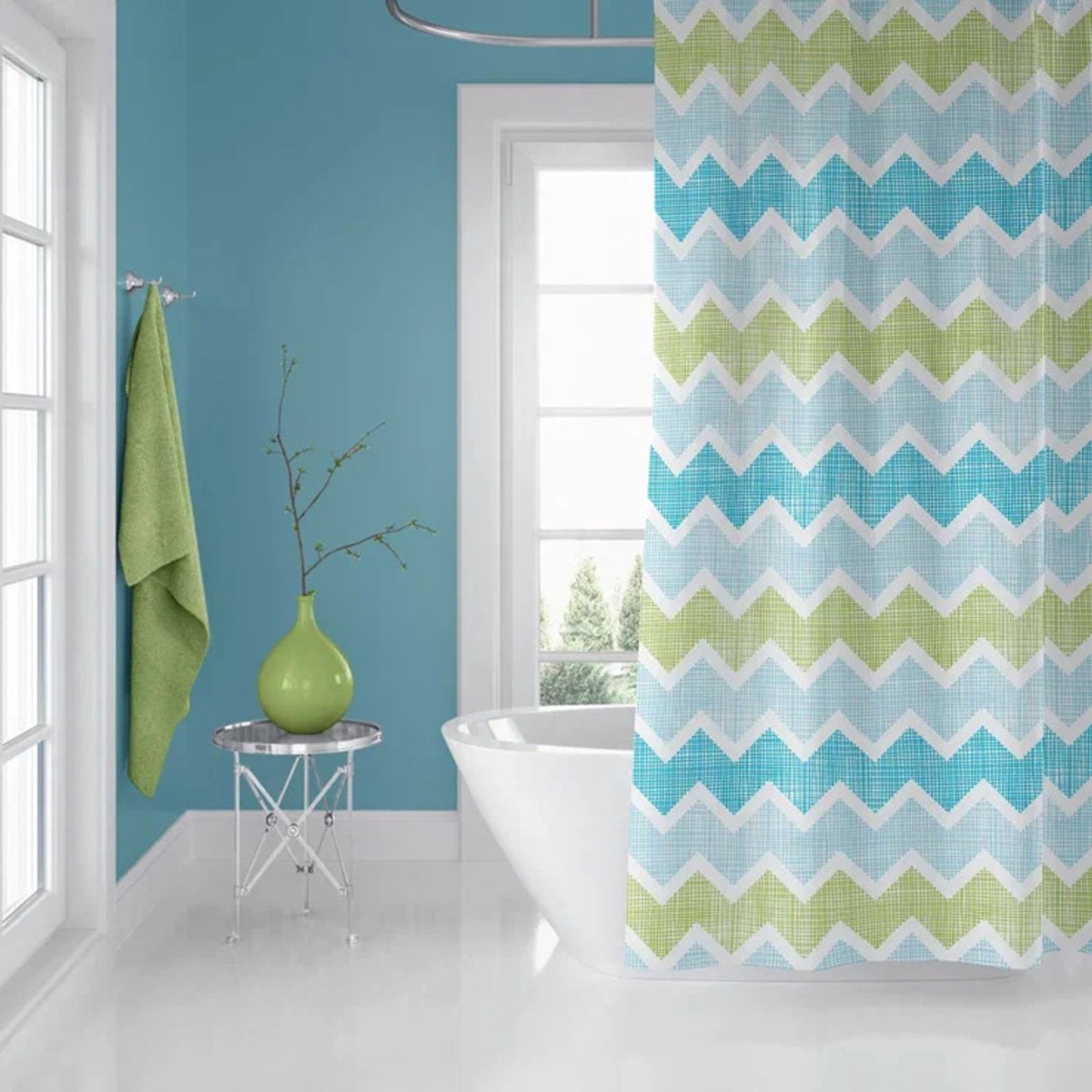 Casabueno 3588 - Douchegordijn 120x200 cm - Badkamer Gordijn - Shower Curtain - Waterdicht - Sneldrogend en Anti Schimmel -Wasbaar en Duurzaam