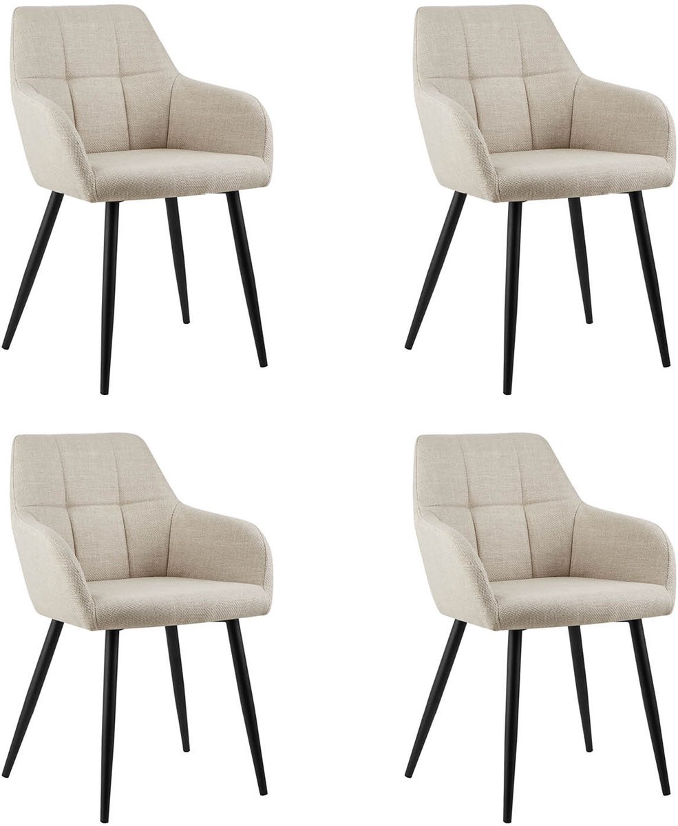 Kick Collection Set van 4 Kick eetkamerstoel Nova - beige