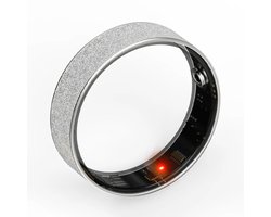 WizBay Premium Select® Zilveren FrostLook Smart Ring Dames Heren - Oplaad Case - Hypoallergeen - Hartslag & Slaap Monitor - IP68 Waterdicht - O2 Meting - Gesture Functie - Multiple Sport Modi - #10