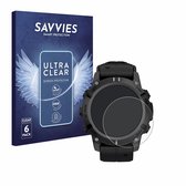 Savvies - Screenprotector voor Garmin Descent G2 - Folie Beschermfolie transparant (6 Stuks)