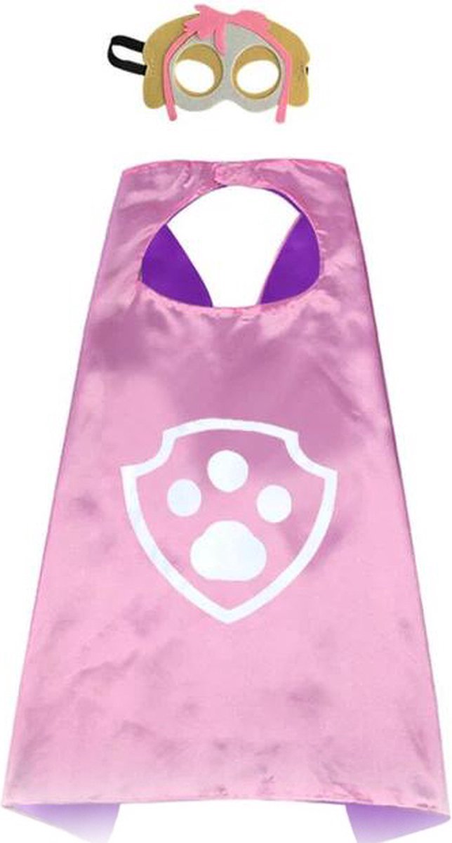 Joya Kids® Set van 2 Chase en Skye Verkleedset | High Way Patrol Cape Chase Skye | Carnavalskleding kinderen | Kostuum | Verkleedpak Kind | Verkleedkleren | Paw Pak Verkleedkleding | Masker en kostuum — afbeelding 4