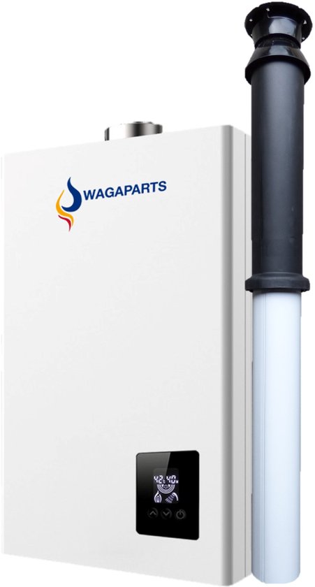 Geiser incl. aansluitset en Vaillant dak doorvoer met EPDM manchet en adapter incl. verbindingmof