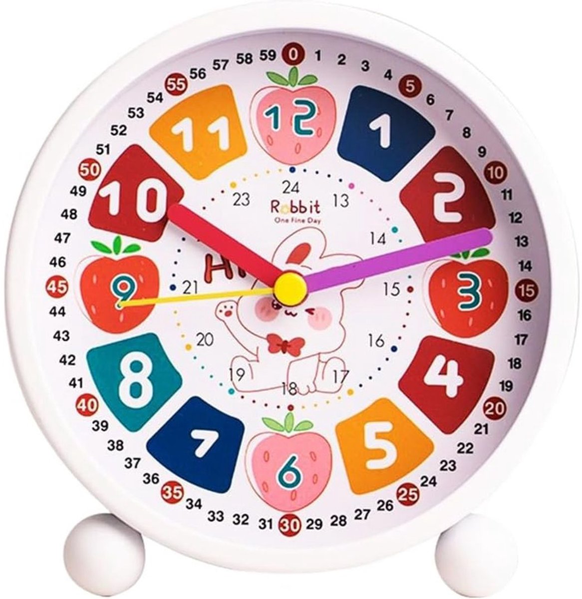 ApexArte® Slaaptrainer Kinderen - Kinderwekker - Slaapwekker - Digitale wekker - Wit