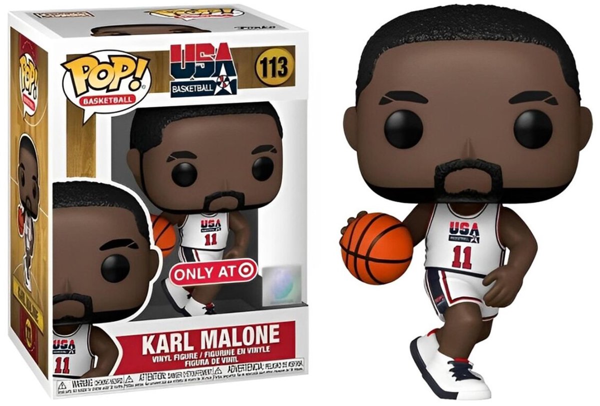 Funko Pop! NBA Basketball - Karl Malone (team USA) #113 Target Exclusive
