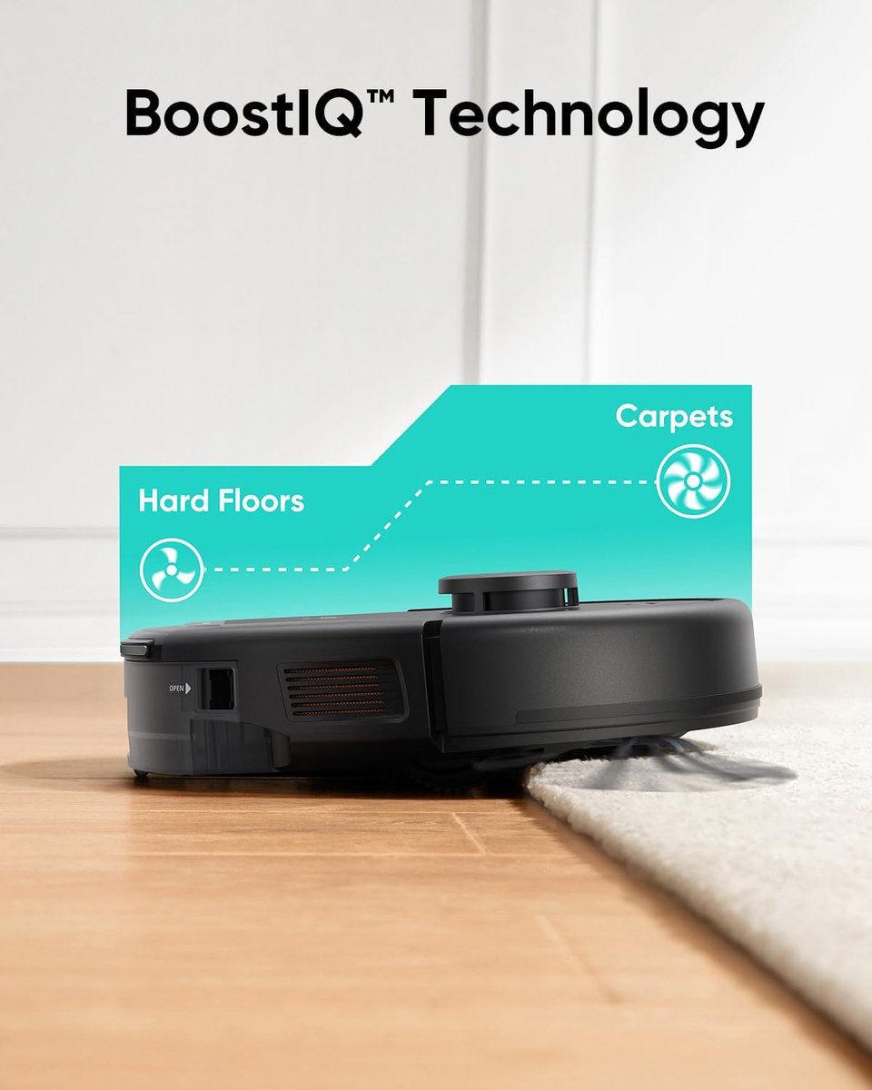 eufy Clean L60 Hybrid SES Robotstofzuiger met dweilfunctie en Vervangingssets - Robot Vacuum - 5.000 Pa Zuigkracht, Met automatisch leegstation, Bestuurbaar via smartphone — afbeelding 7